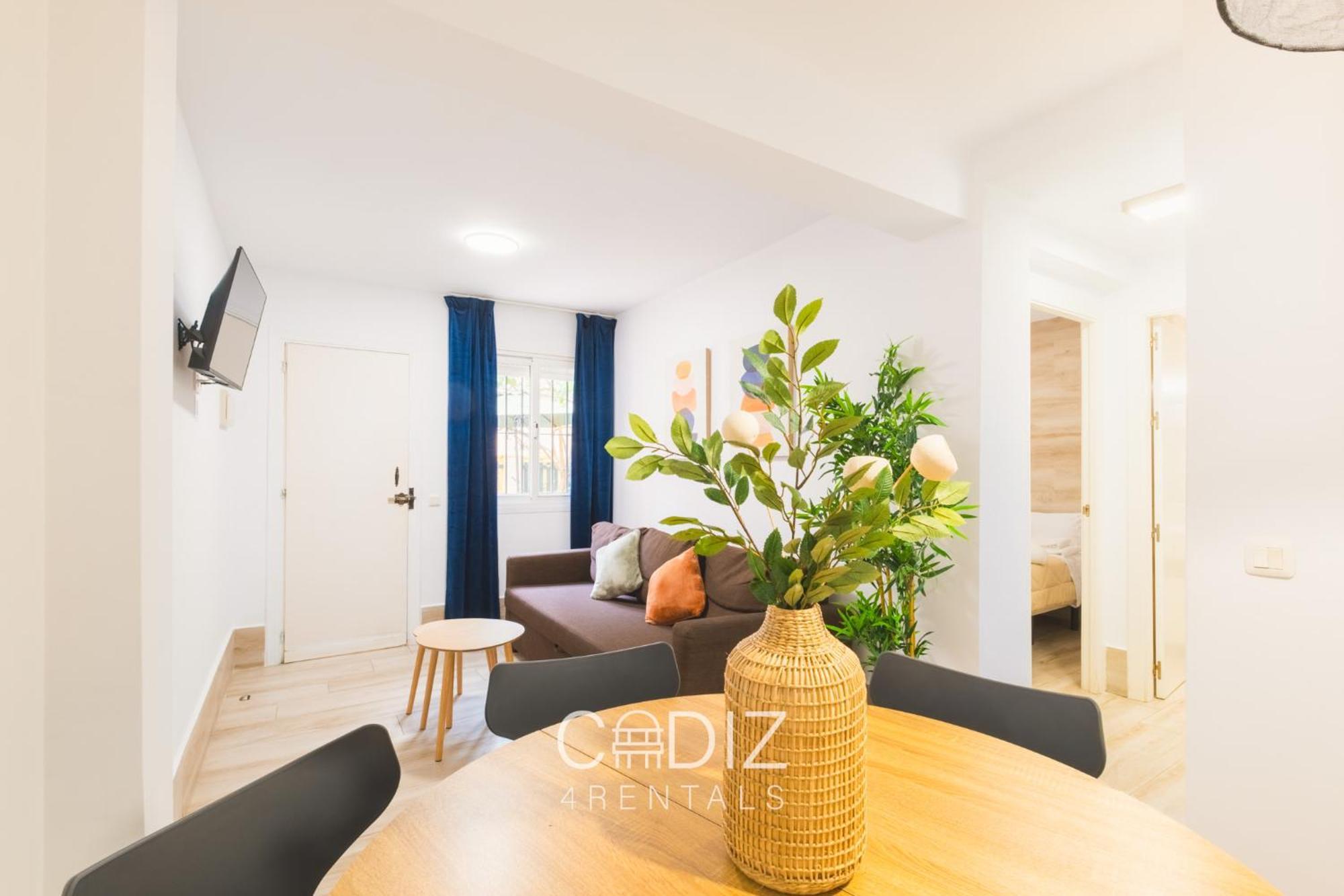 Apartamento de 1 dormitorio con jardín